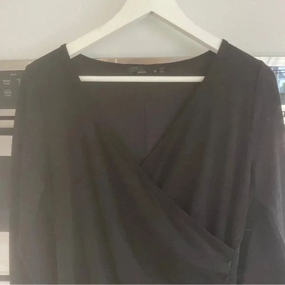 Prana Gray Chic Dress Size Medium Faux Wrap Teacher - Picture 5 of 7